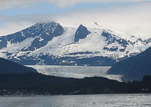 Passing the Mendenhall Glacier and so many other glaciers on our spectacular cruise up Alaska’s Inside Passage. (J Jacobs photo)