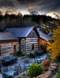 The rustic look of the Inn at Cedar Falls signifies relaxation and an appreciation of organic foods but the kitchen dishes out fine cuisine 