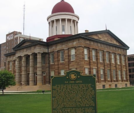 Lincoln gave his "house divided" speech at Springfield's Old Capitol