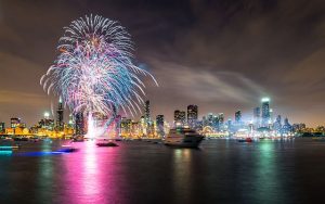 Navy Pier New Year's Eve fireworks start at midnight. Navy Pier photo