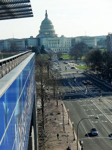 'A Capitol View' taken from the Newseum. Photo by Jodie Jacobs