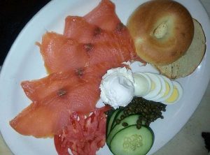 Lox and bagels are often on breakfast buffets but there is a lot more to Easter menus at these restaurants. Photo compliments of Cellars