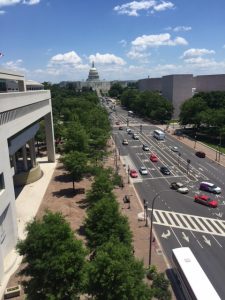 One of the best images of the US Capitol is from the Newseum. One of its TV studios is often used when interviewing people and politicians in the news. Jacobs photo
