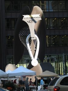 Chicago's Picasso sculpture symbolizes city pride. Jacobs photo