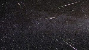 Meteor shower. (NASA photo)