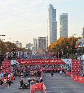 Chicago Marathon starts and ends in Grant Park but runs through 29 Chicago neighborhoods. (Bank of America photo)