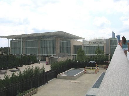 Nichols Bridgway from Millennium Park up to the Modern wing's terrace and restaurant. (J Jacobs photo)