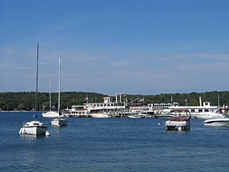 Lake Geneva Wisconsin is a popular Chicago summer destination on Geneva Lake. (J Jacobs photo)