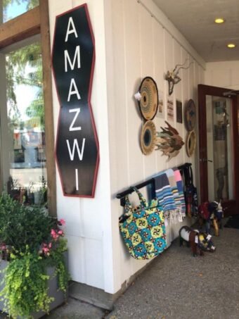 Mazwi is an African shop whose imports fit in well with the arts in Saugatuck, MI